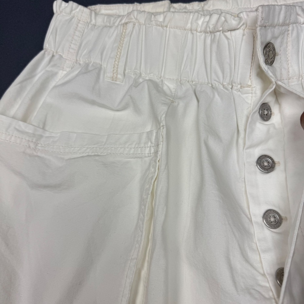 We The Free Costa Pull-On Harem Pants Women XL White Cargo Baggy Utility Chic - Picture 13 of 14